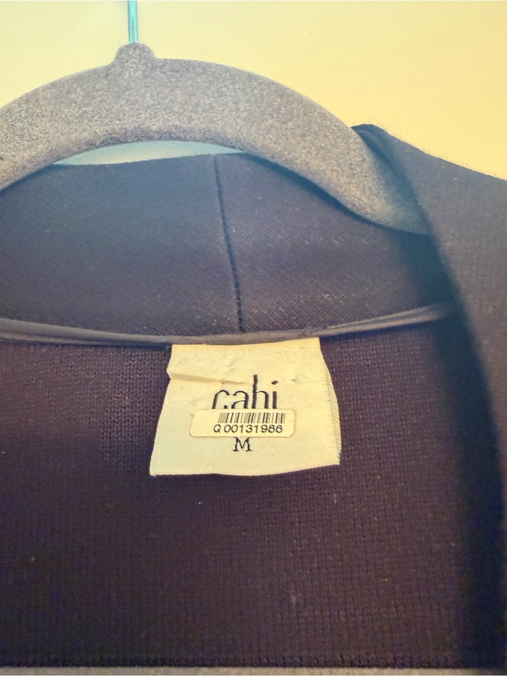 CAbi Black Long Sleeve Open Front Sweater Coat - Picture 5 of 6